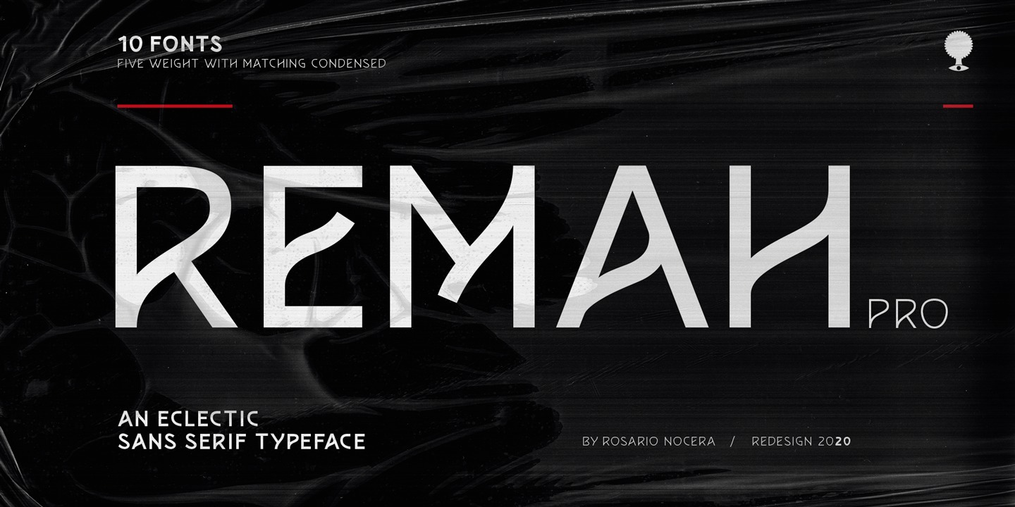 Пример шрифта Remah Pro